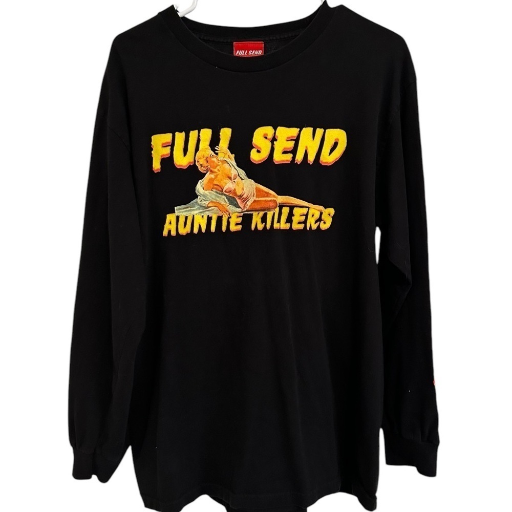 Full Send Auntie Killers Black Long Sleeve Tee
